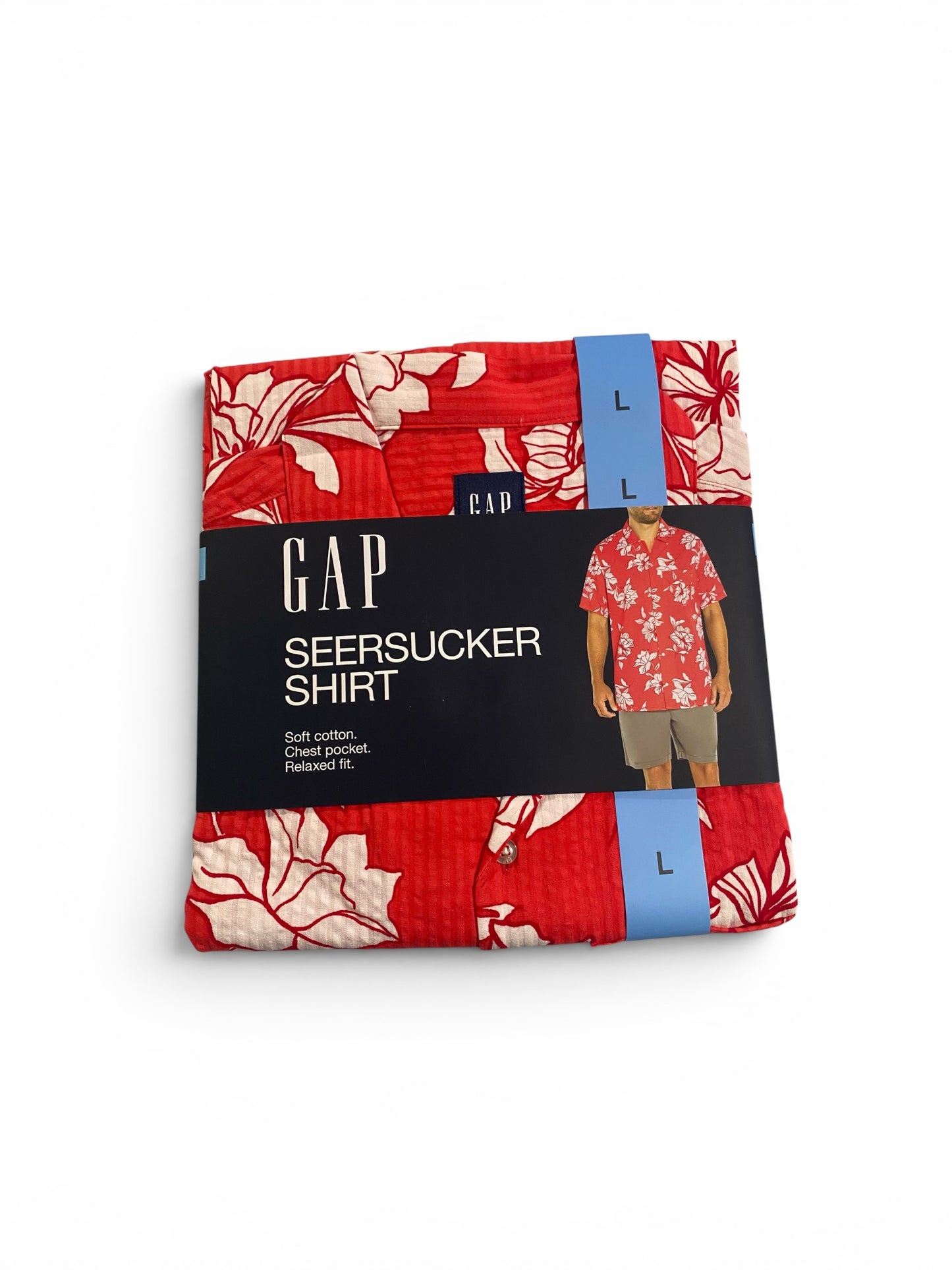 GAP Relaxed Fit Seersucker Button Down Shirt
